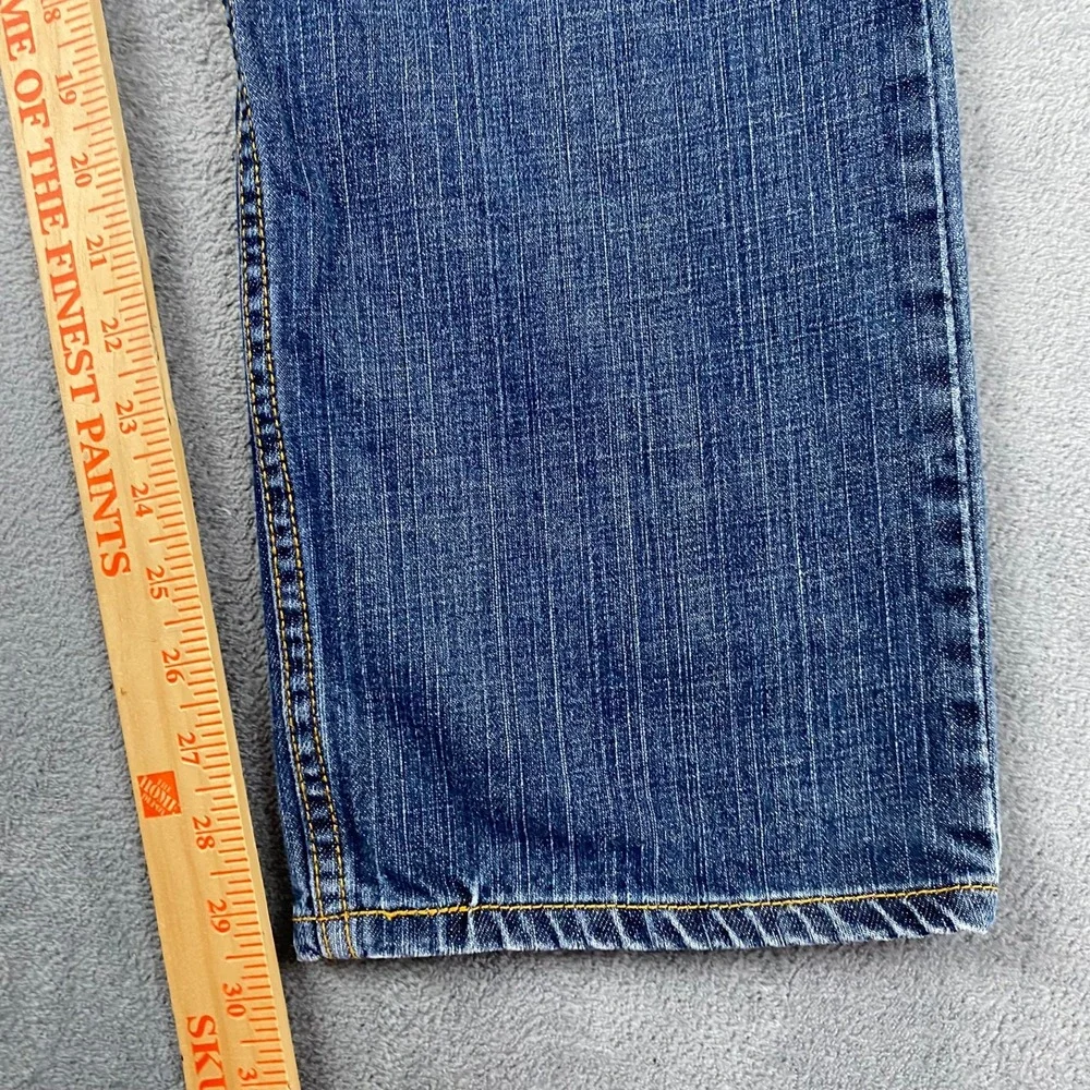 2009 Levi's Mens W34 L30 505 Regular Fit Jeans Blue Medium Wash Straight Leg